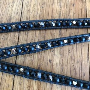 Nakamol black and gold wrap bracelet